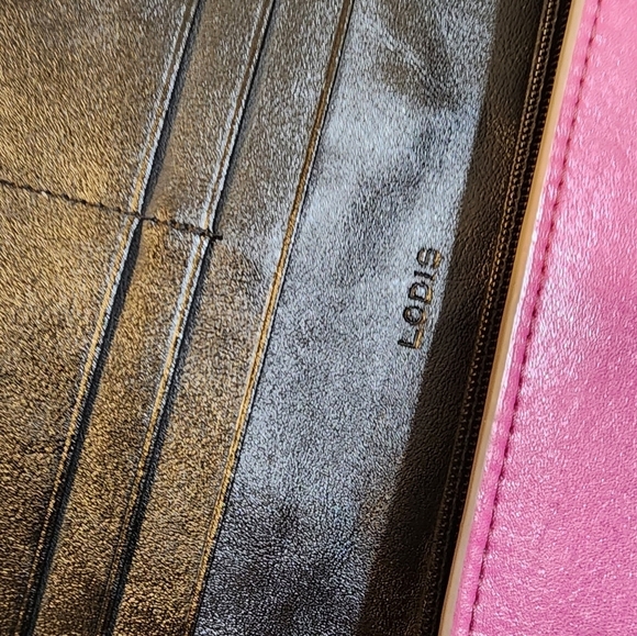 LODIS Pink Fuschia leather wallet - Picture 4 of 10